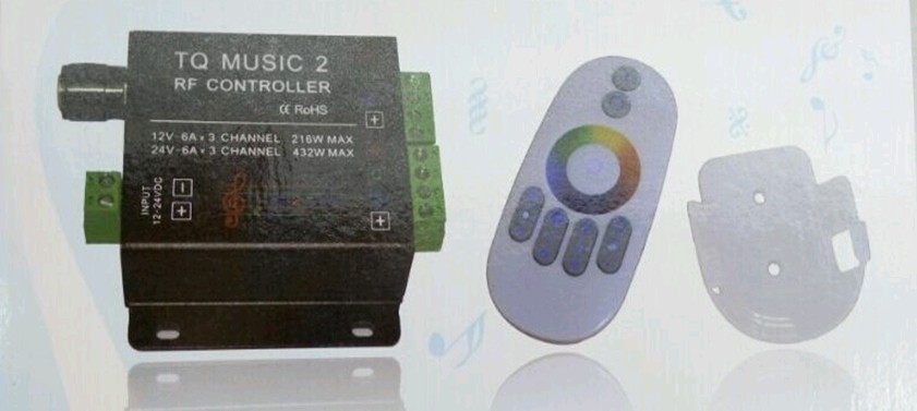 Controller MUSIC2 LED controller 12-24V 3*6A 216W