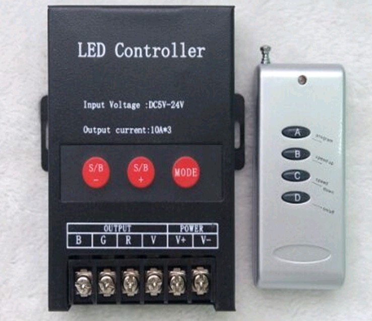Controller DC5-24V RGB RF4KEY 30A 360W